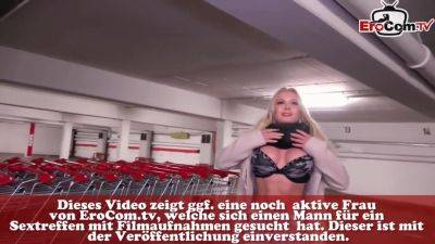 Fitness Teen - Public Sex Anal In Garage With German Blonde Amateur Teen Pov - hclips.com - Germany
