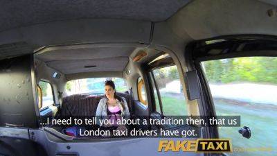 Euro MILF takes a hard anal pounding in the backseat of a fake taxi - sexu.com - Britain