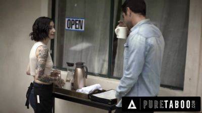 PURE TABOO Seduced Barista Stevie Moon Accepts Anal Sex From Handsome But Rude Customer She Just Met - hotmovs.com